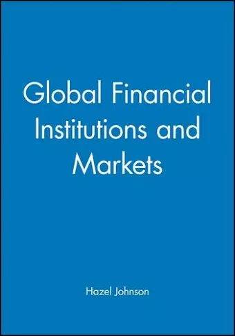 Global Financial Institutions and Markets cover