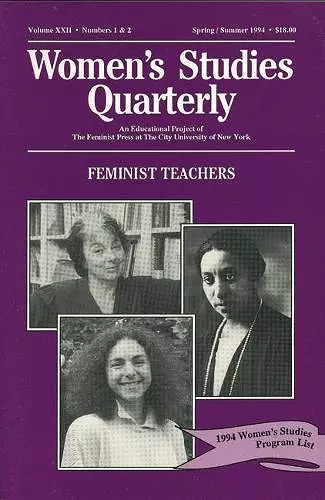 Women's Studies Quarterly (94:1-2) cover
