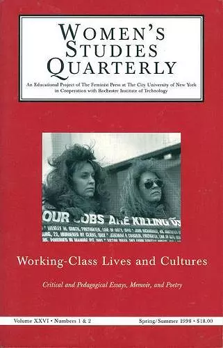Women's Studies Quarterly (98:1-2) cover