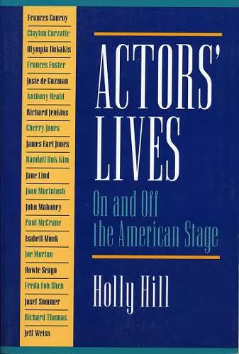 Actors' Lives cover