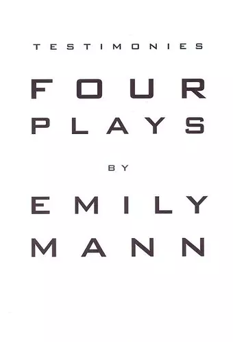 Testimonies: Four Plays cover