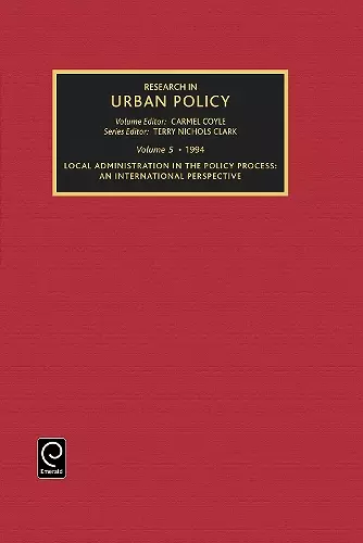 Research in Urban Policy cover