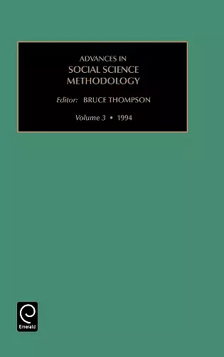 Advances in Social Science Methodology cover