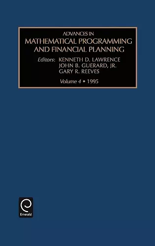 Advances in Mathematical Programming and financial planning cover