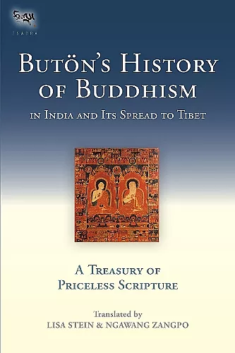 Buton's History of Buddhism in India and Its Spread to Tibet cover