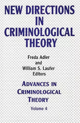 New Directions in Criminological Theory cover