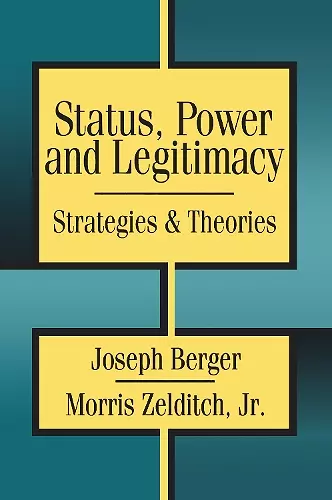 Status, Power, and Legitimacy cover