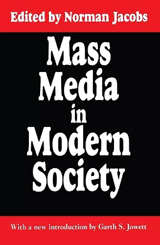 Mass Media in Modern Society cover