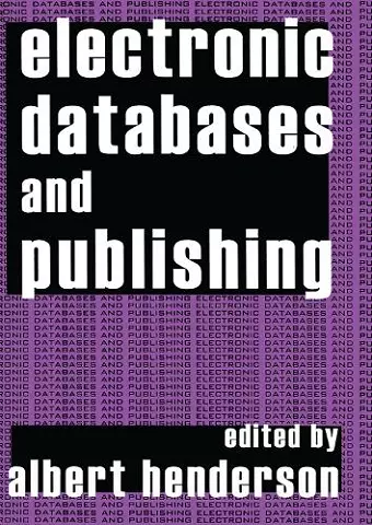 Electronic Databases and Publishing cover