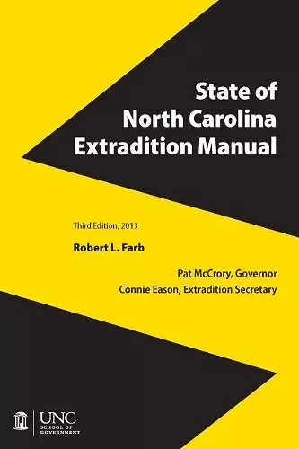 State of North Carolina Extradition Manual cover