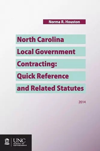 North Carolina Local Government Contracting cover