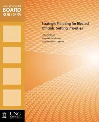 Strategic Planning for Elected Officials cover