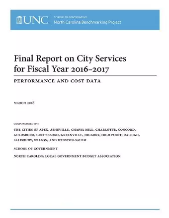 Final Report on City Services for Fiscal Year 2016-2017 cover