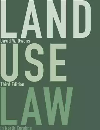 Land Use Law in North Carolina cover