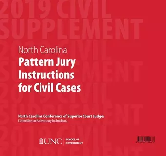 June 2019 Supplement to North Carolina Pattern Jury Instructions for Civil Cases cover