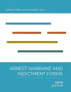 Arrest, Warrant, and Indictment Forms, 2019 cover