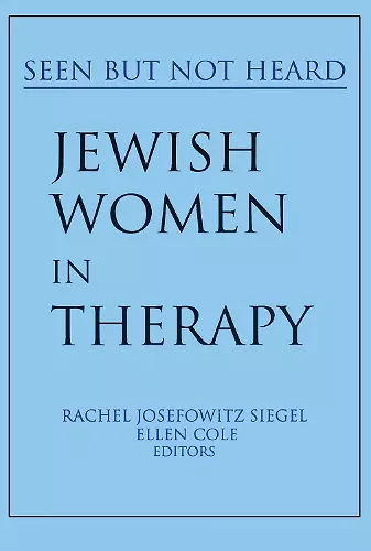 Jewish Women in Therapy cover