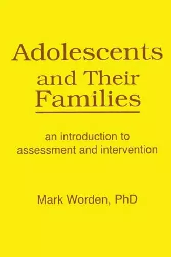 Adolescents and Their Families cover