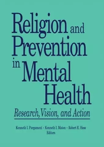 Religion and Prevention in Mental Health cover