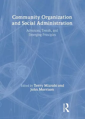 Community Organization and Social Administration cover