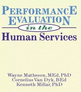 Performance Evaluation in the Human Services cover