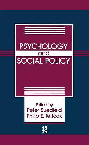 Psychology And Social Policy cover