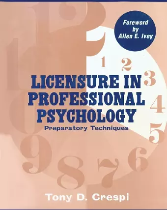 Licensure In Professional Psychology cover