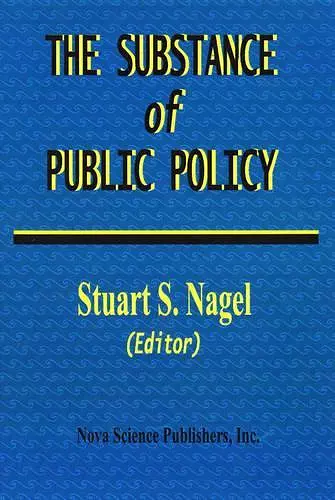 Substance of Public Policy cover