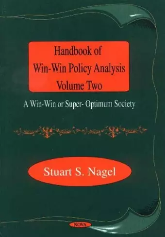 Handbook of Win-Win Policy Analysis, Volume 2 cover