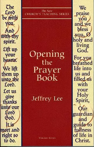 Opening the Prayer Book cover