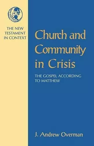 The Church and Community in Crisis cover