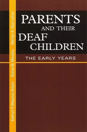 Parents and Their Deaf Children cover