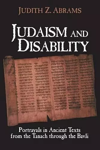 Judaism and Disability cover