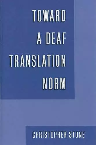 Toward a Deaf Translation Norm cover