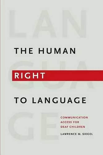 The Human Right to Language cover