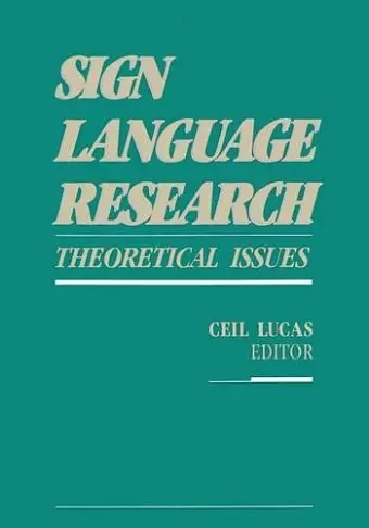 Sign Language Research cover