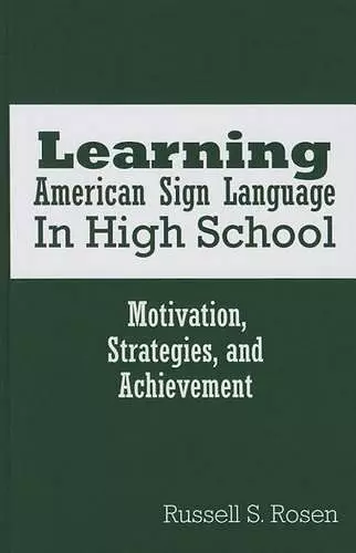 Learning American Sign Language in High School cover