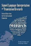 Signed Language Interpretation and Translation Research cover