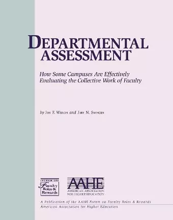 Departmental Assessment cover