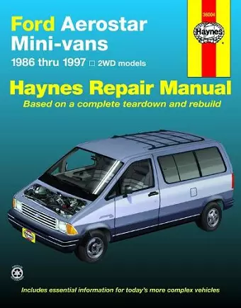 Ford Aerostar Mini-vans (1986-1997) with two wheel drive Haynes Repair Manual (USA) cover