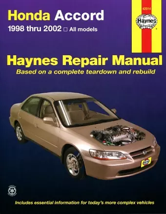 Honda Accord (1998-2002) Haynes Repair Manual (USA) cover