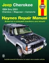 Jeep Cherokee Cherokee, Comanche & Wagoneer Limited, 2WD & 4WD, petrol (1984-2001) Haynes Repair Manual (USA) cover