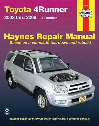 Toyota 4Runner 2003 To 2009 cover