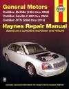 Cadillac DeVille (94-05), Seville (92-04), & DTS (06-10) Haynes Repair Manual (USA) cover