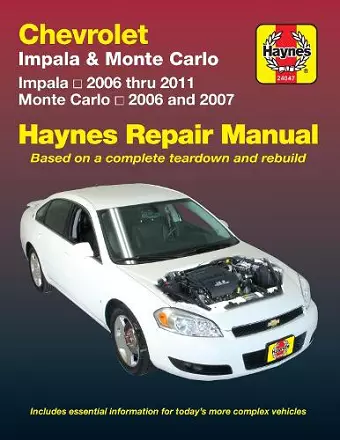 Chevrolet Impala (2006-2011) & Monte Carlo (2006-2007) Haynes Repair Manual (USA) cover