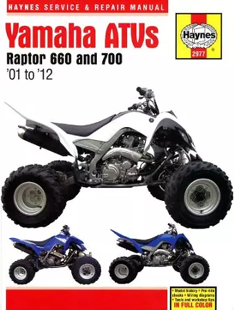 Yamaha Raptor 660 & 700 ATVs (01 - 12) Haynes Repair Manual cover