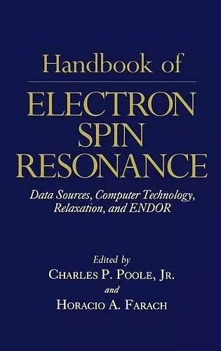 Handbook of Electron Spin Resonance cover