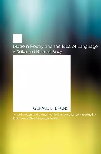 Modern Poetry and the Idea of Language cover