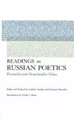 Readings in Russian Poetics cover