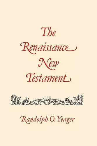 Renaissance New Testament, The cover